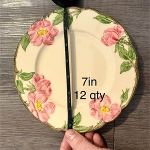 Franciscan 7” Salad Plate -Desert Rose design